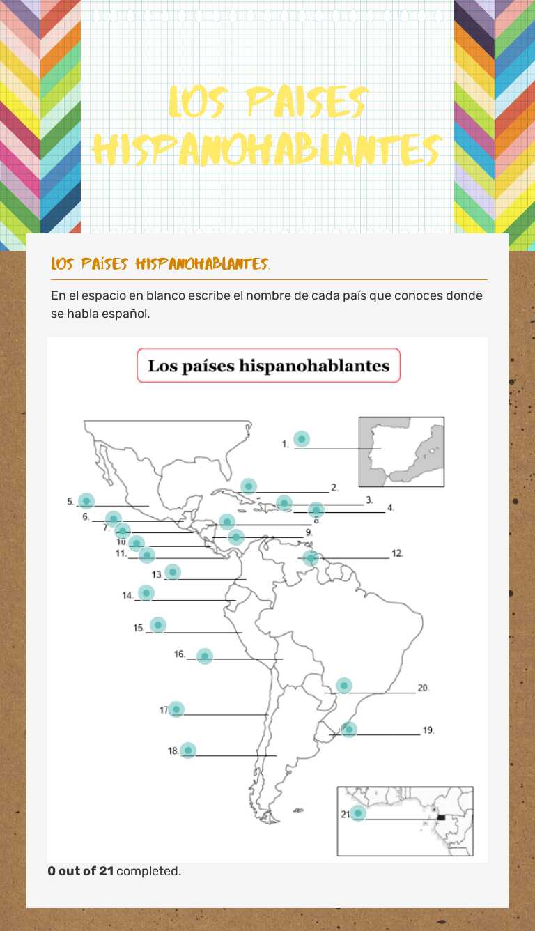 Los paises hispanohablantes
IS1 worksheet preview