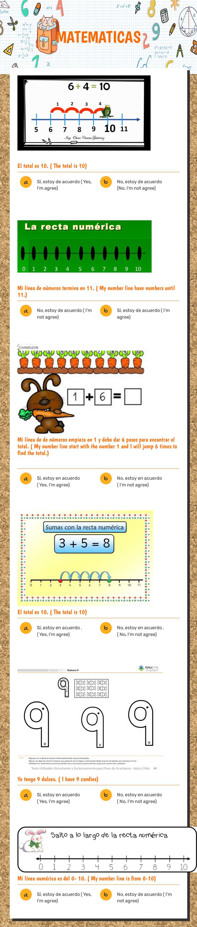 MATEMATICAS Preschool worksheet preview