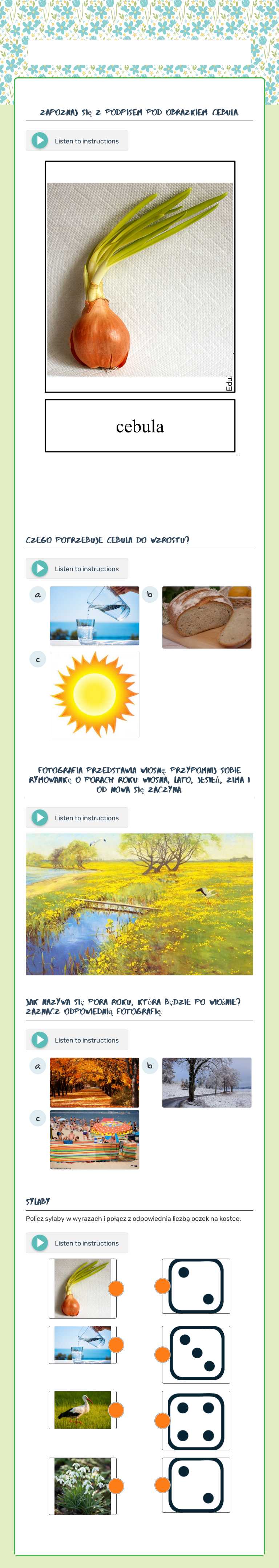 WIOSNA worksheet preview image