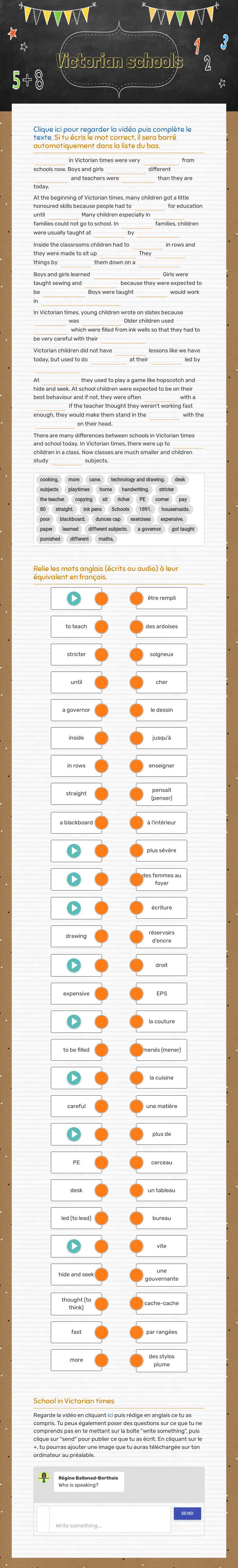 Victorian schools worksheet preview image
