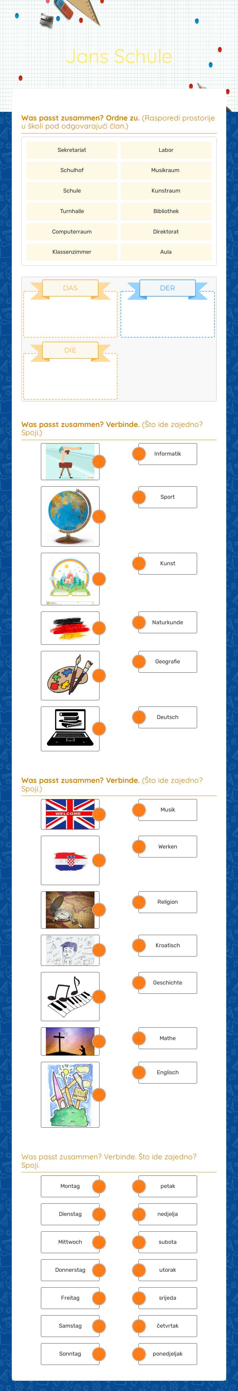 Jans Schule Grade 5 worksheet preview