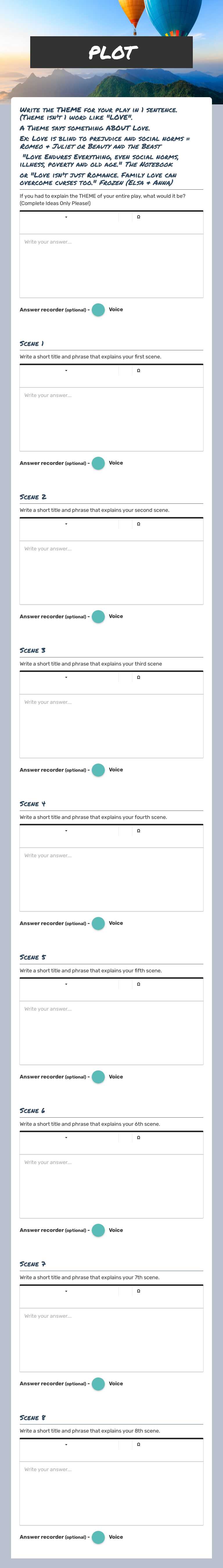 PLOT Grade 10 worksheet preview