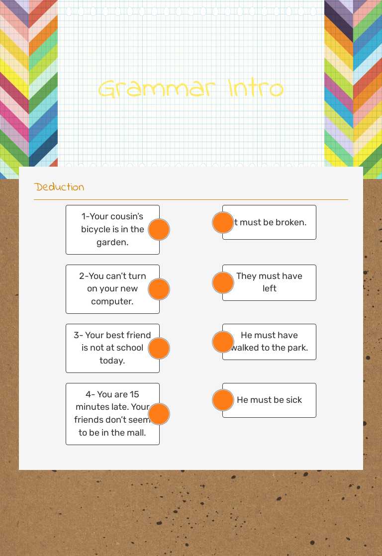 Grammar Intro worksheet preview image