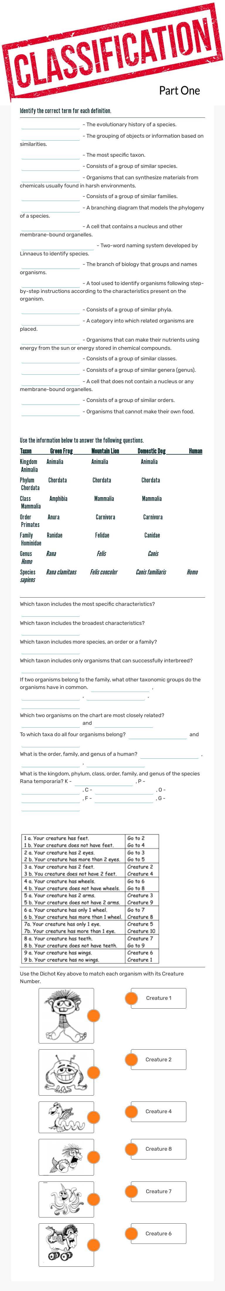 . Grade 10 worksheet preview