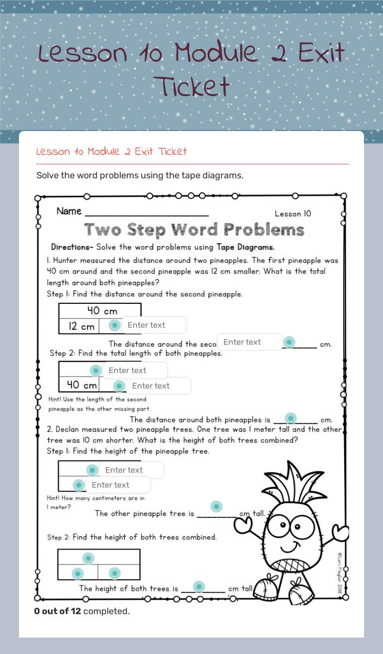 Lesson 10 Module 2
Exit Ticket worksheet preview image