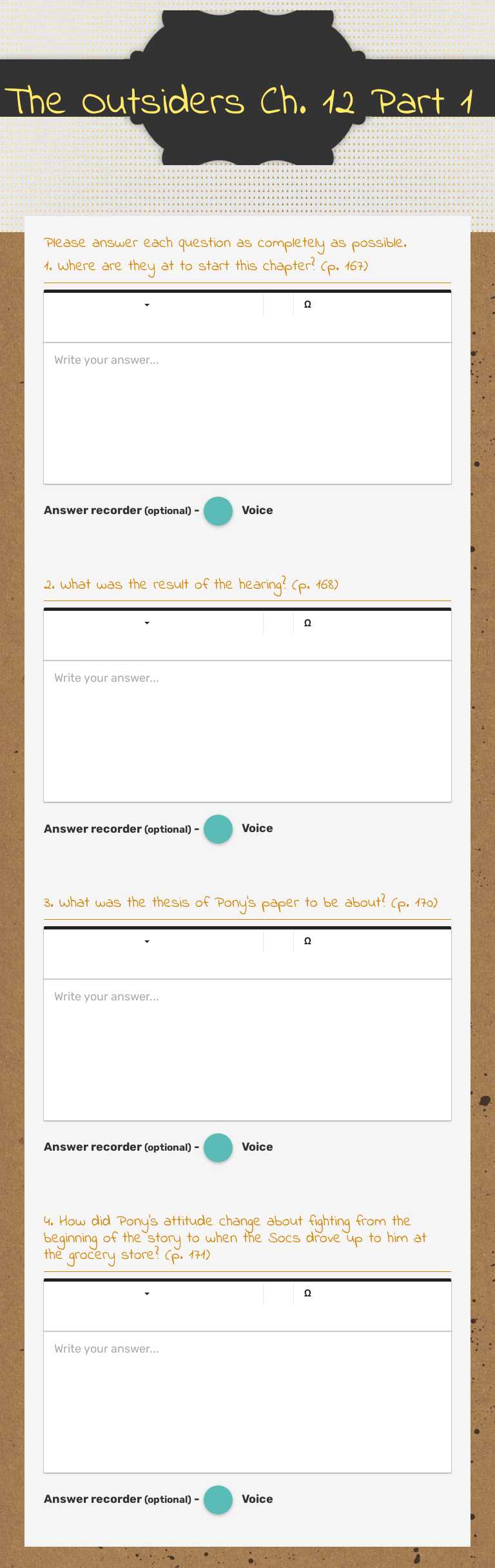 The Outsiders
Ch. 12 Part 1 worksheet preview image