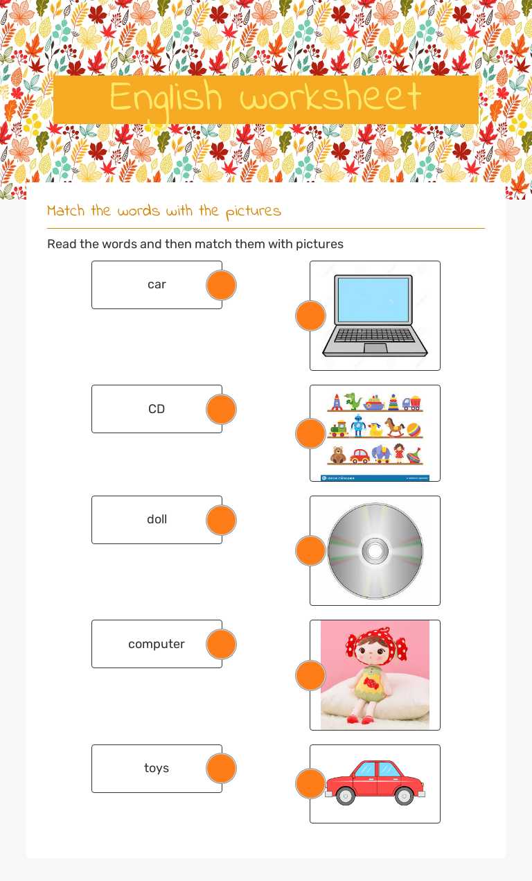 English worksheet worksheet preview image