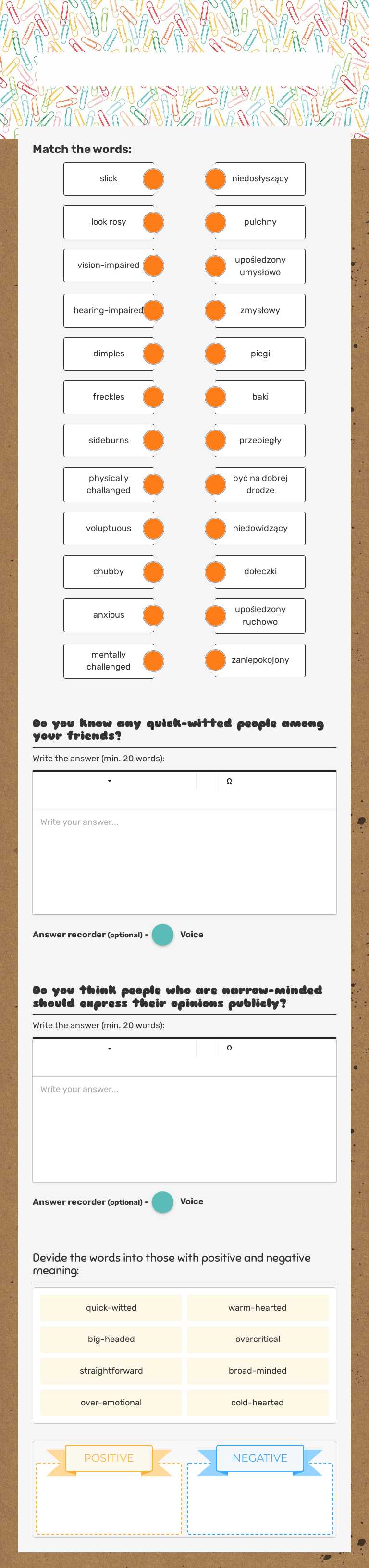 Teen choices    
       book 3           
       unit 5           
  lesson 7 worksheet preview image
