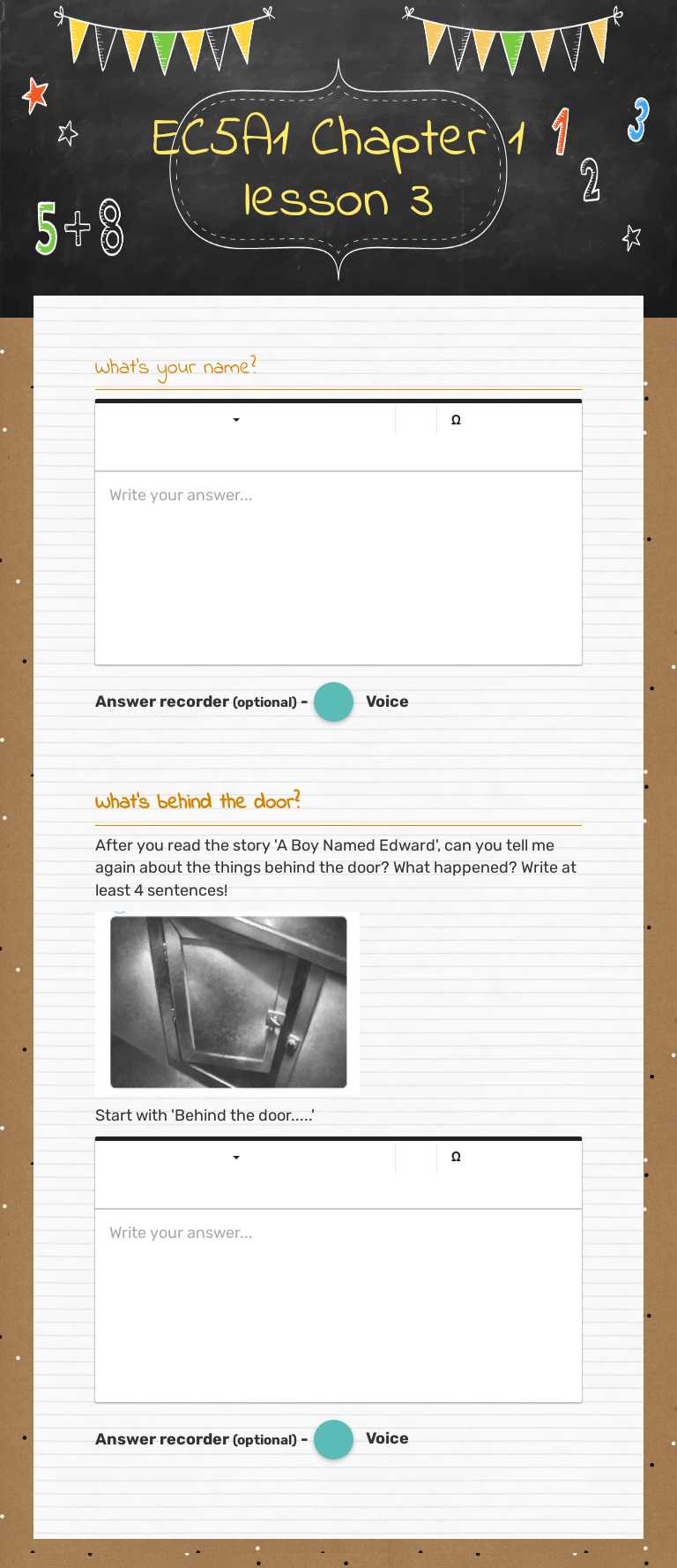 EC5A1 Chapter 1 lesson 3 worksheet preview image