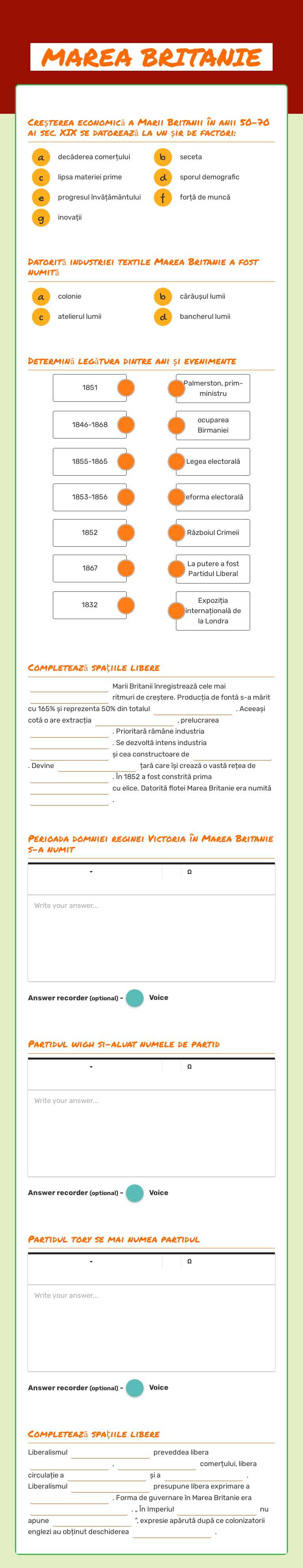 MAREA BRITANIE worksheet preview image