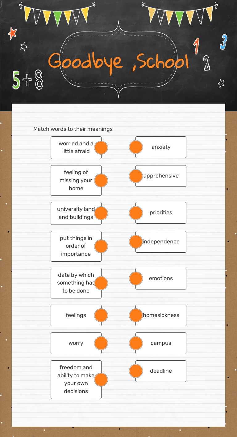 Goodbye ,School worksheet preview image