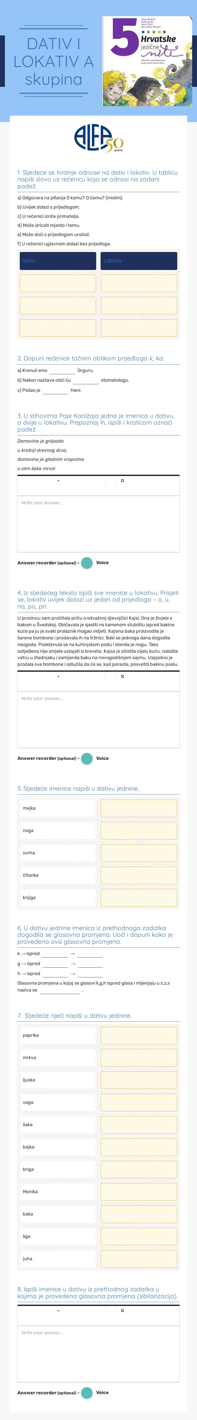 DATIV I LOKATIV
A skupina worksheet preview image