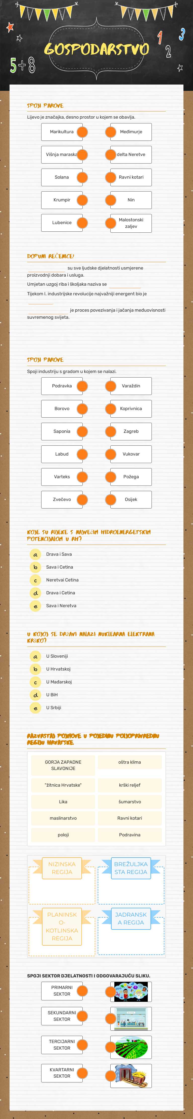 GOSPODARSTVO worksheet preview image