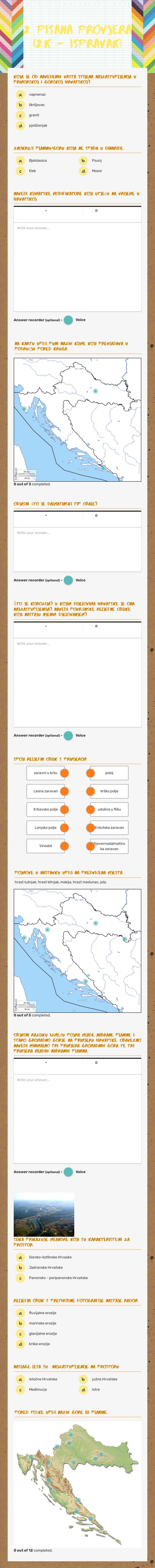 2. pisana provjera (2.k - ispravak) worksheet preview image