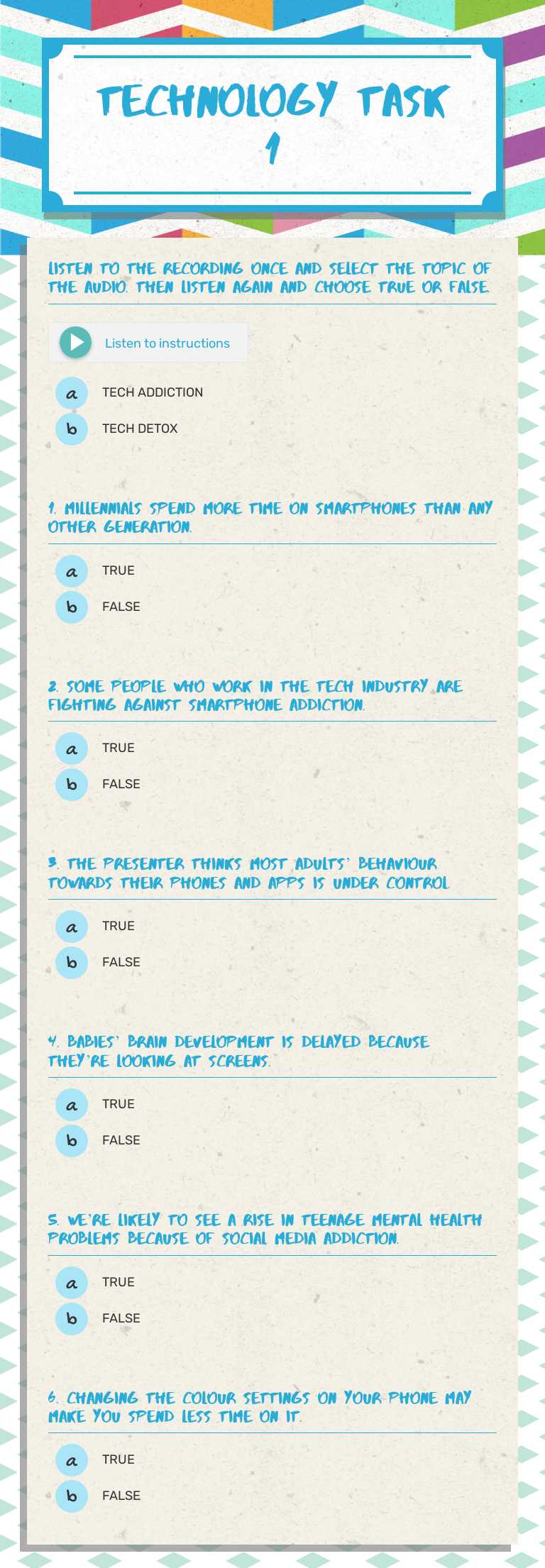 techNOLOGY
task 1 worksheet preview image