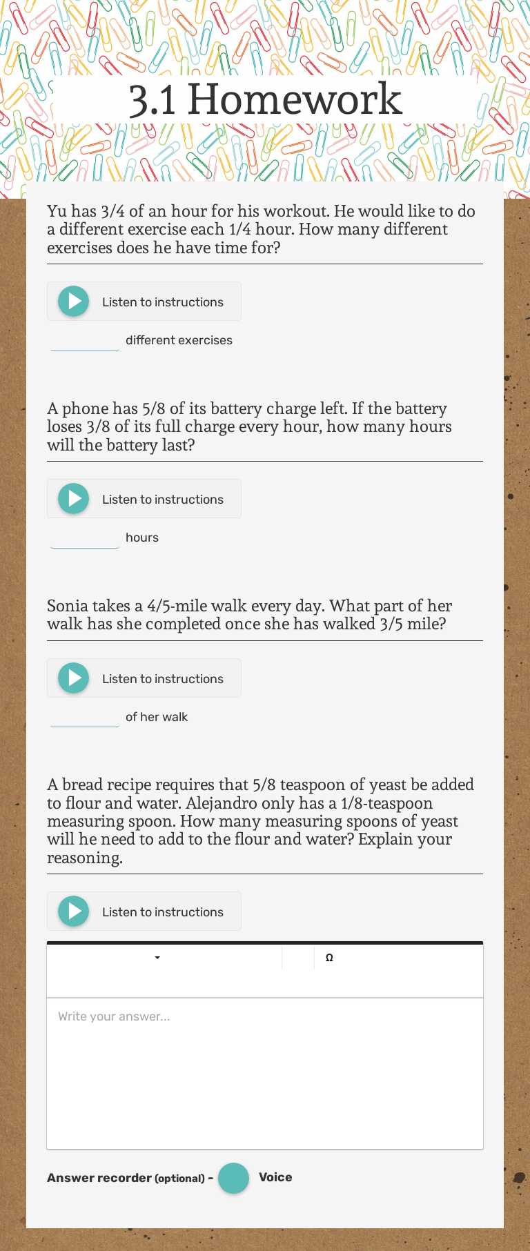 3.1 Homework worksheet preview image