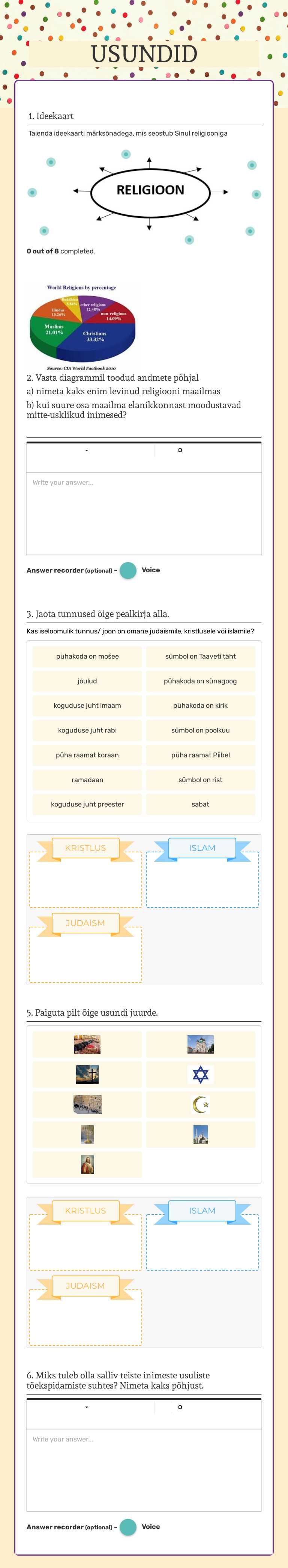 USUNDID Grade 5 worksheet preview