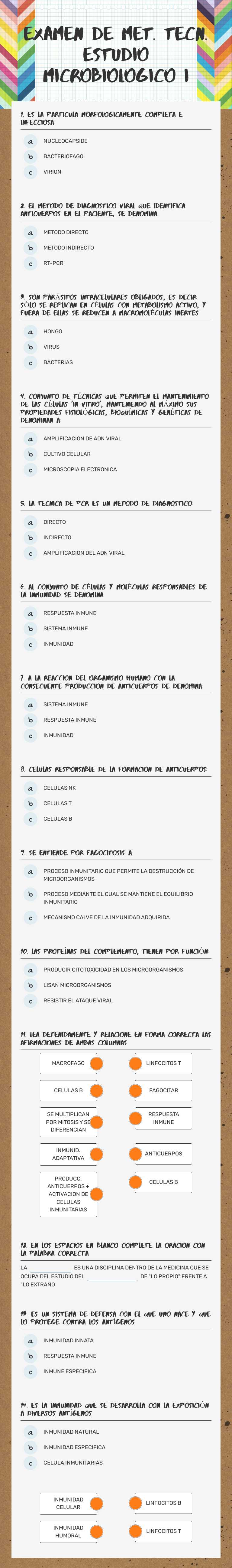examen de met. tecn. estudio microbiologico i worksheet preview image