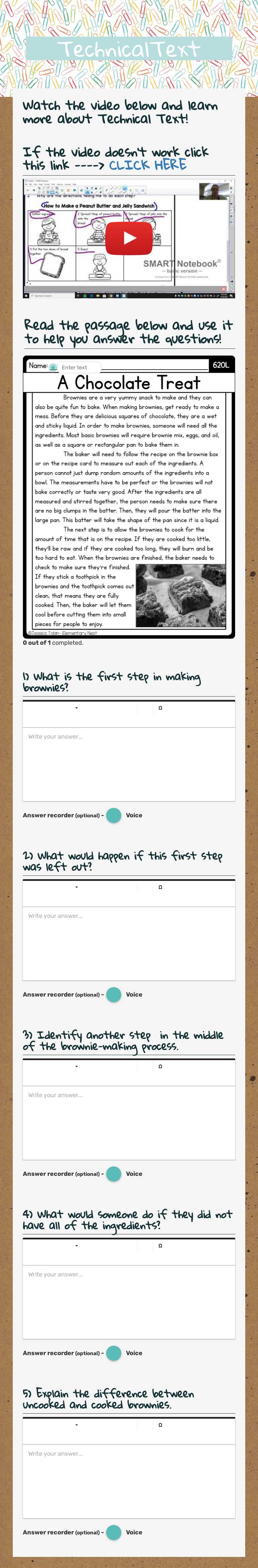 TechnicalText worksheet preview image