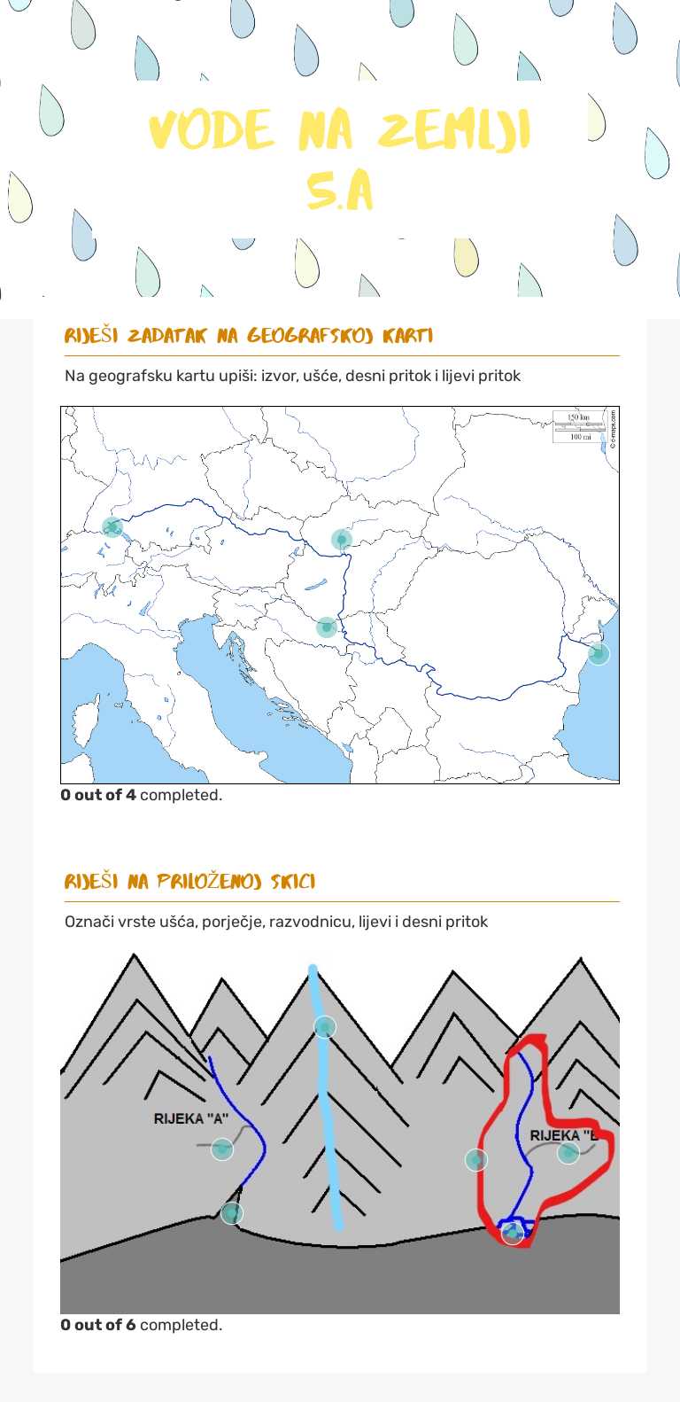 vode na zemlji 5.a worksheet preview image