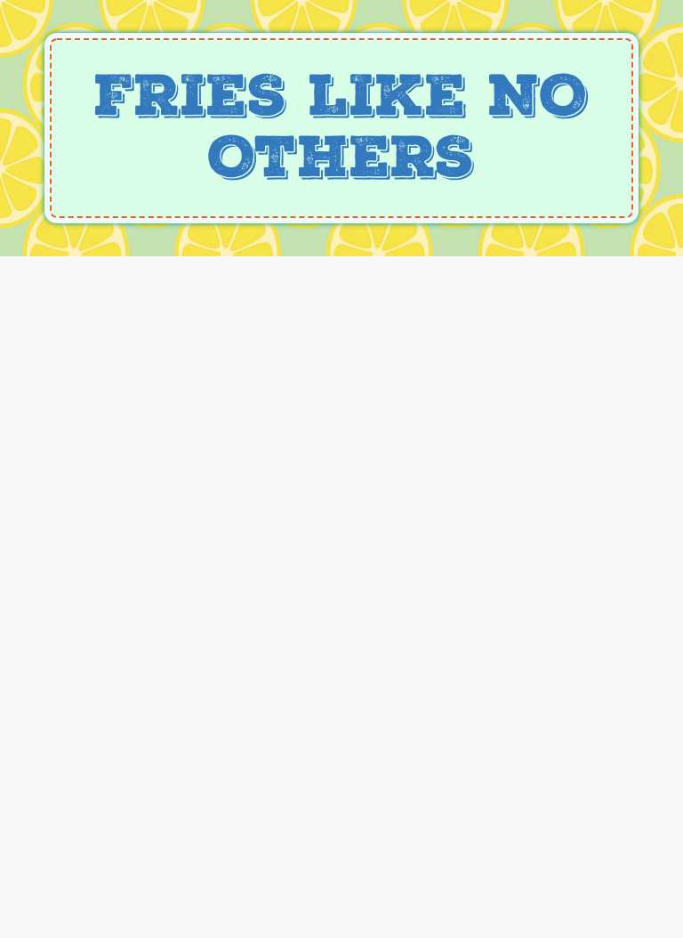 FRIES LIKE NO OTHERS worksheet preview image