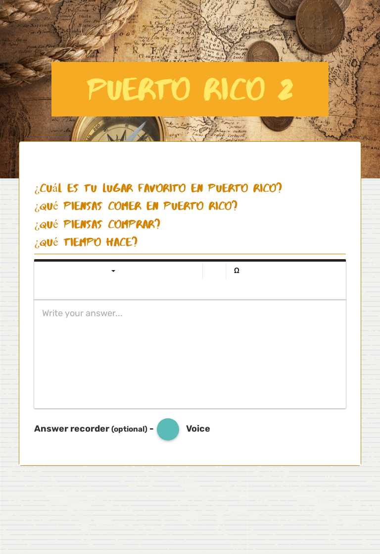 Puerto Rico 2 worksheet preview image