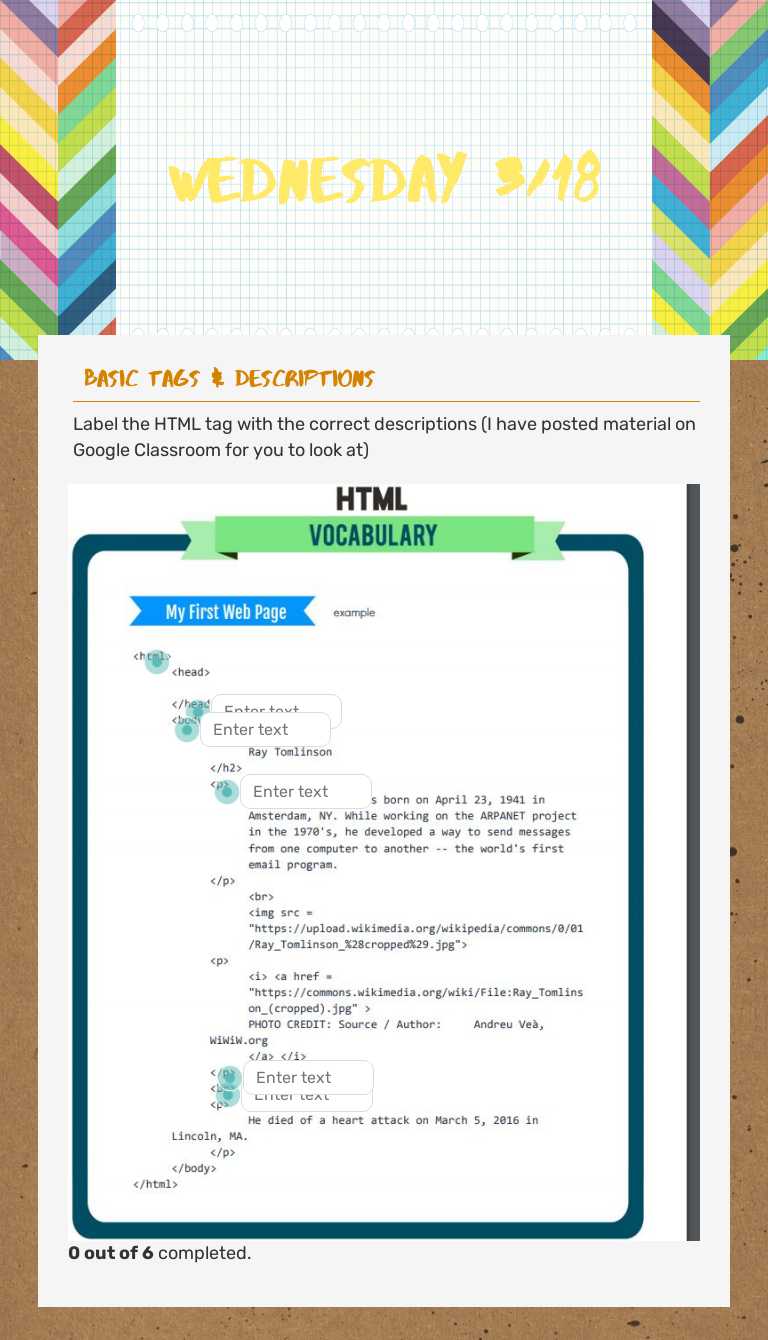 Wednesday 3/18 worksheet preview image
