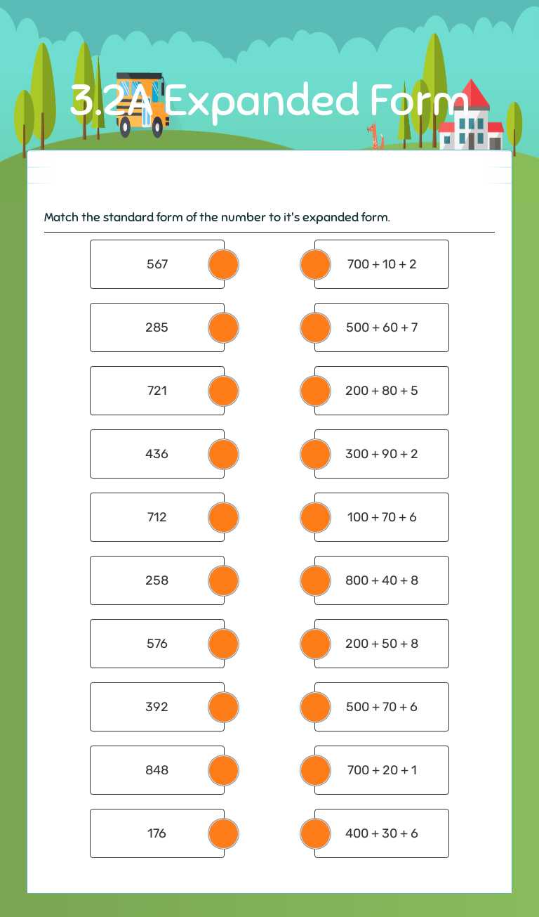 3.2A Expanded Form worksheet preview