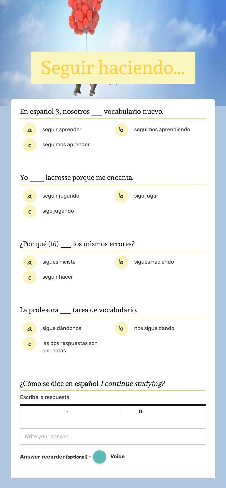 Seguir haciendo... worksheet preview image