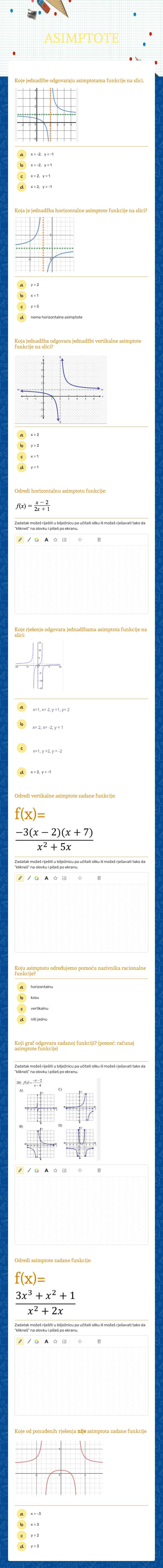 ASIMPTOTE Grade 11 worksheet preview