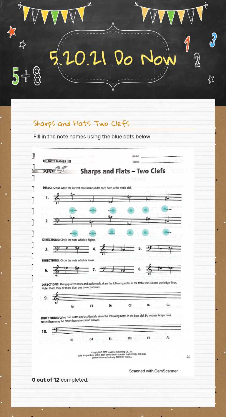 5.20.21 Do Now Grade 6 worksheet preview