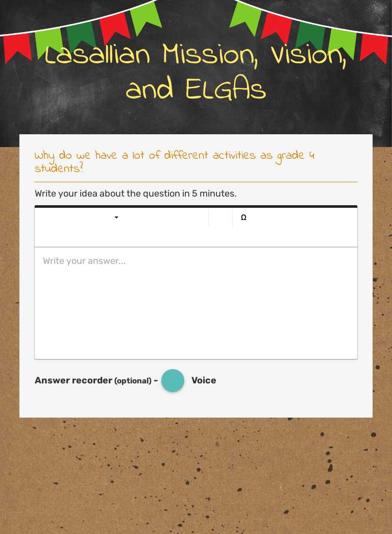 Lasallian Mission, Vision, and ELGAs worksheet preview image