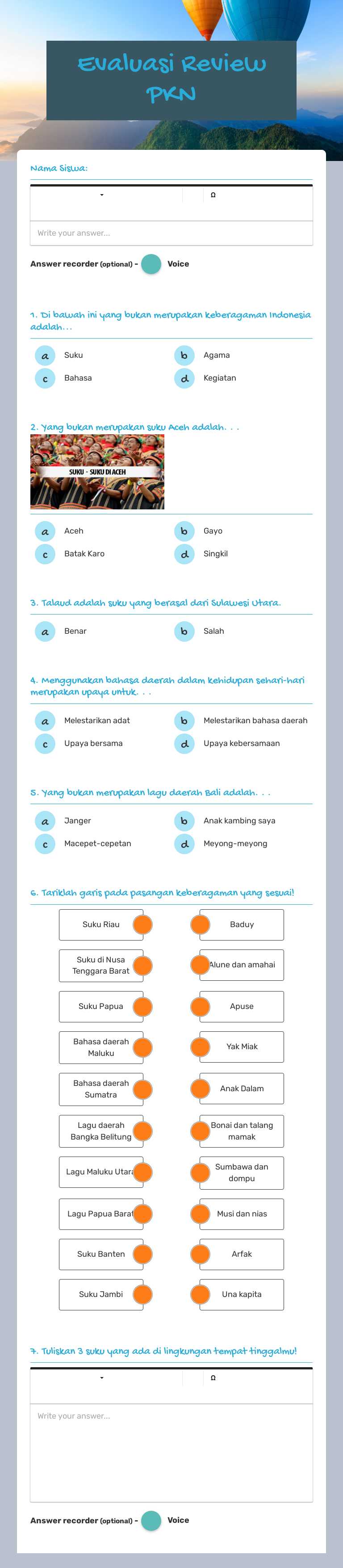 Evaluasi 
Review PKN worksheet preview image