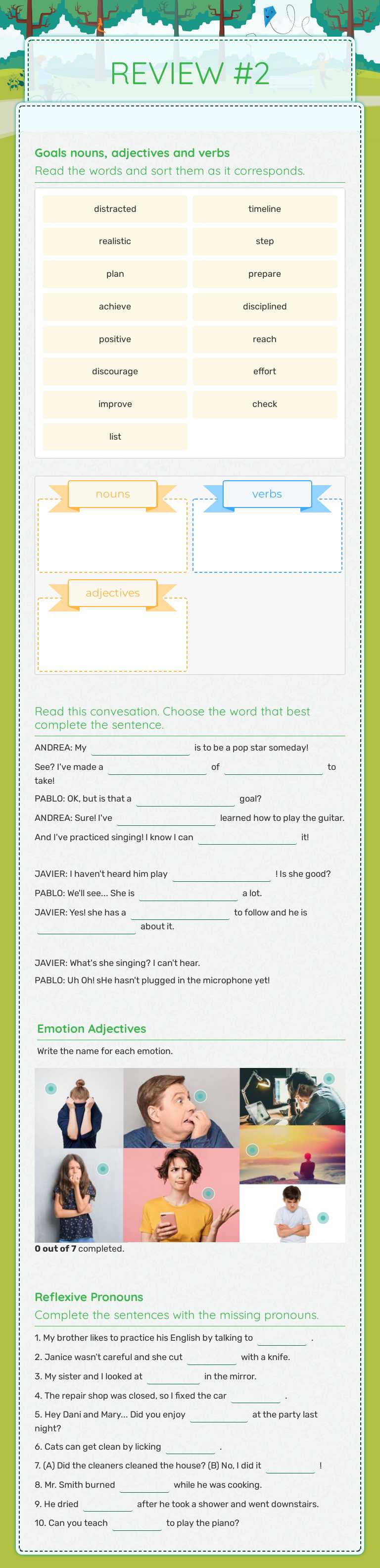 REVIEW #2 Grade 4 worksheet preview