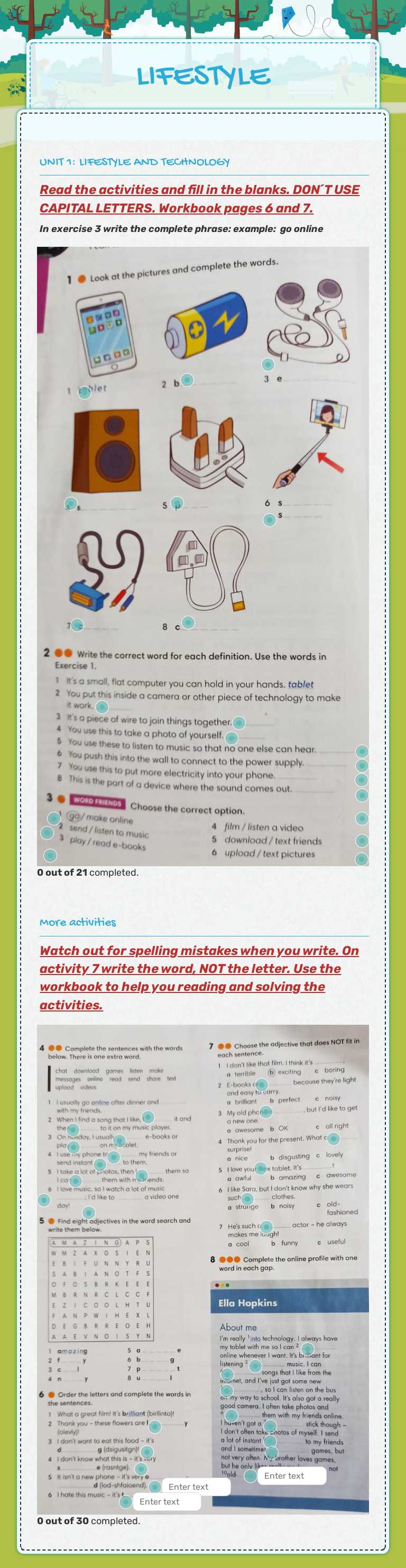 LIFESTYLE worksheet preview image