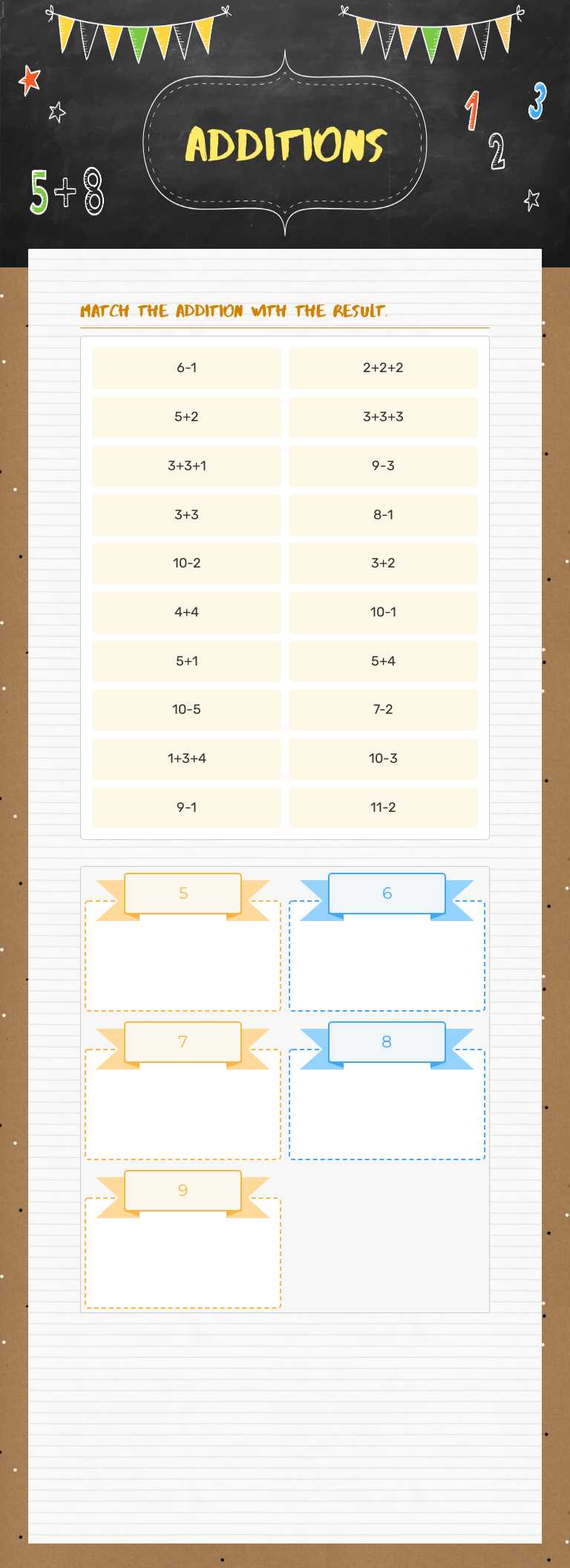 ADDITIONS worksheet preview image