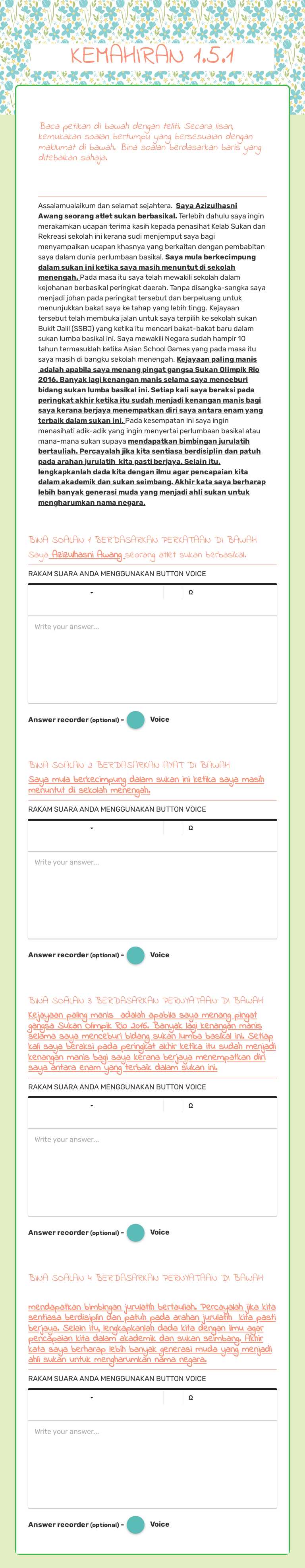 KEMAHIRAN 1.5.1 worksheet preview image