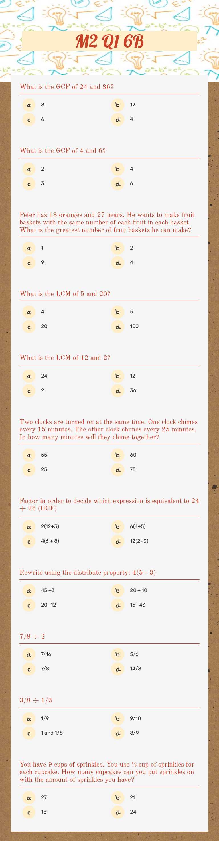 M2 Q1 6B Grade 6 worksheet preview