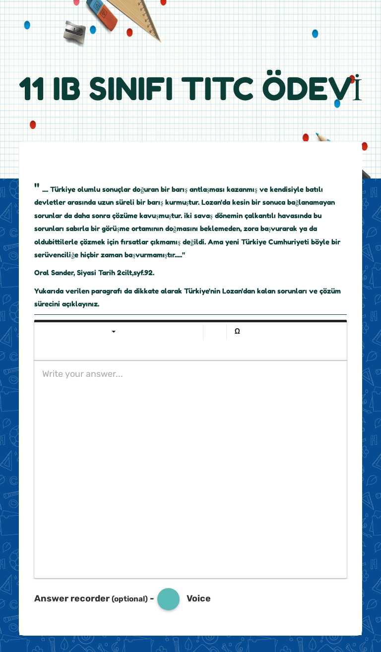 11 IB SINIFI TITC ÖDEVİ worksheet preview image