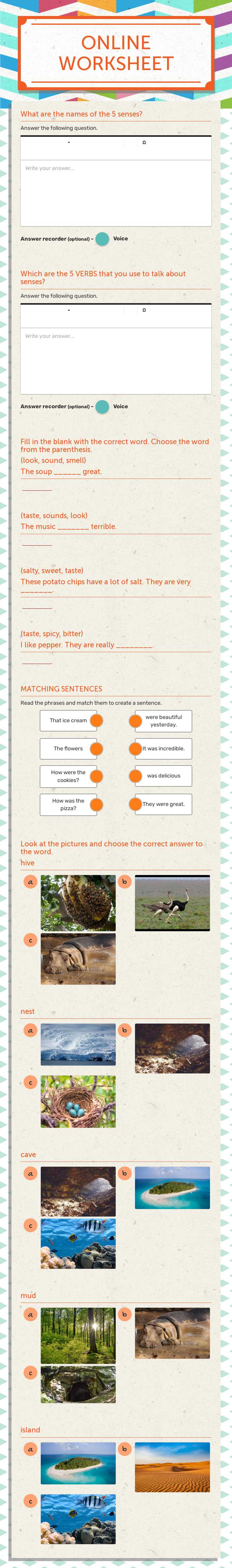 ONLINE WORKSHEET worksheet preview image
