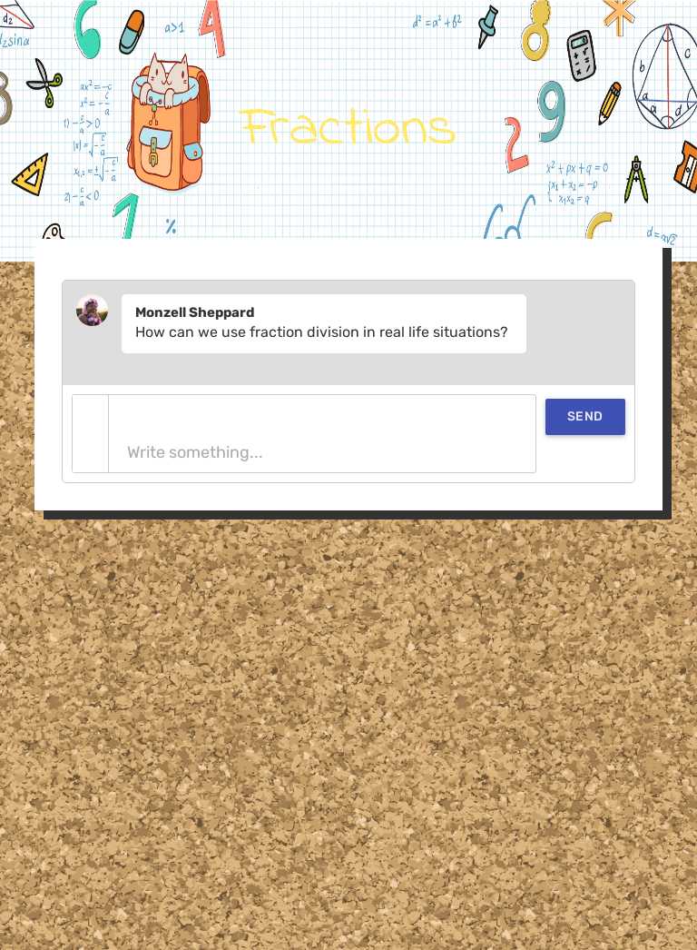 Fractions worksheet preview image