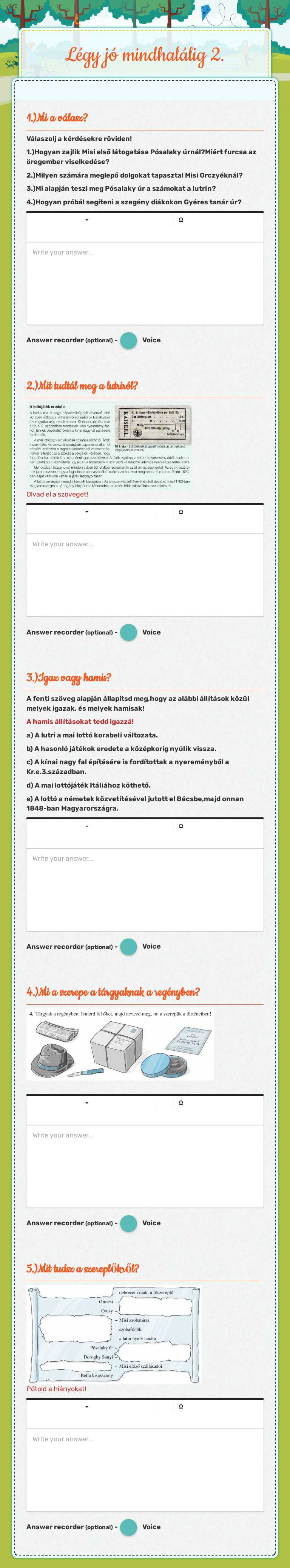 Légy jó mindhalálig 2. worksheet preview image