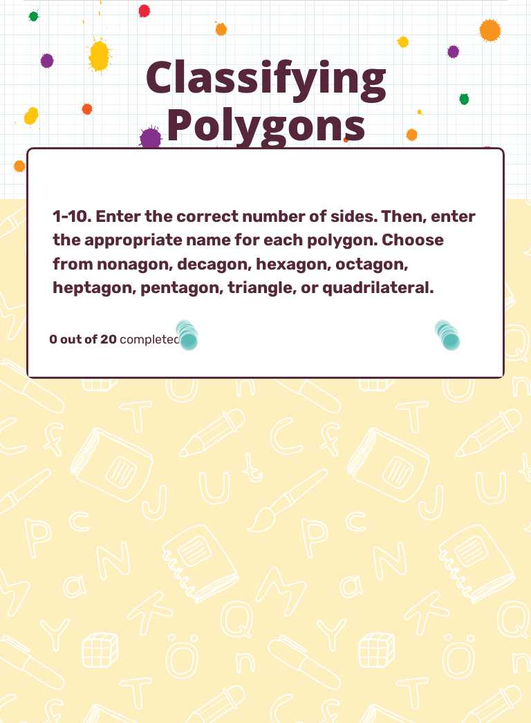 Classifying Polygons by Deborah Daniels | Interactive Worksheet | Wizer.me