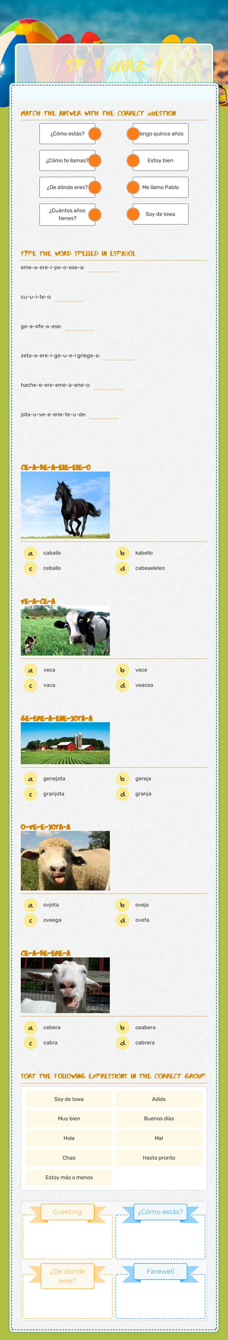 SP 1 Quiz 1 worksheet preview image