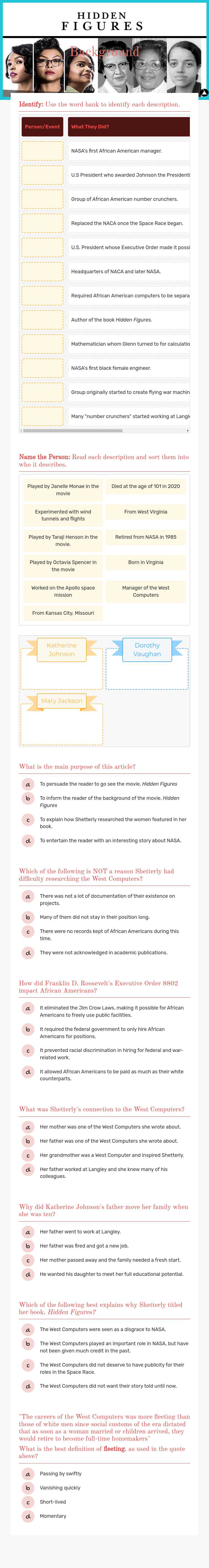 Background worksheet preview