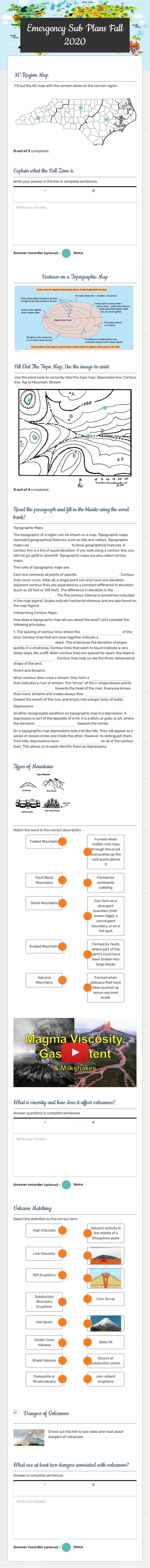 Emergency Sub Plans    
Fall 2020 worksheet preview image
