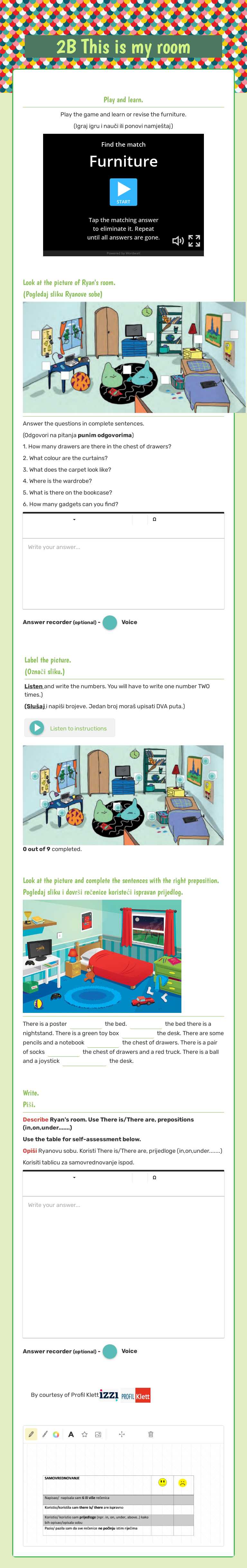 2B This is my room worksheet preview image