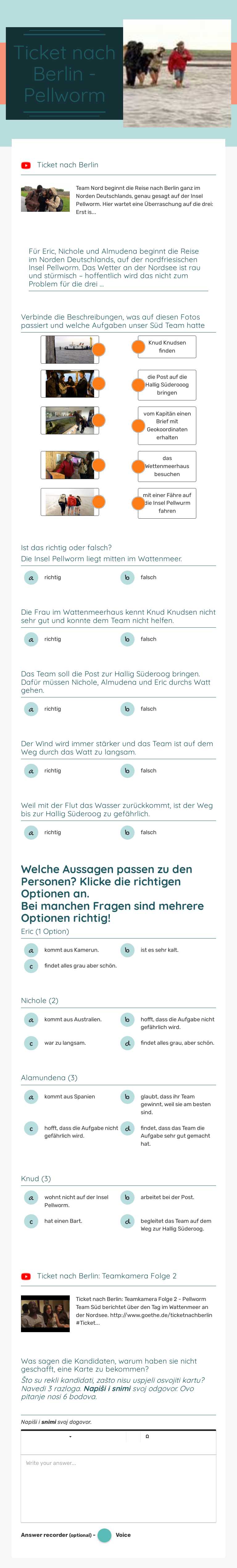 Ticket nach Berlin - Pellworm worksheet preview image