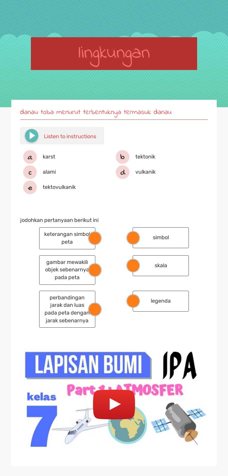 lingkungan Grade 7 worksheet preview