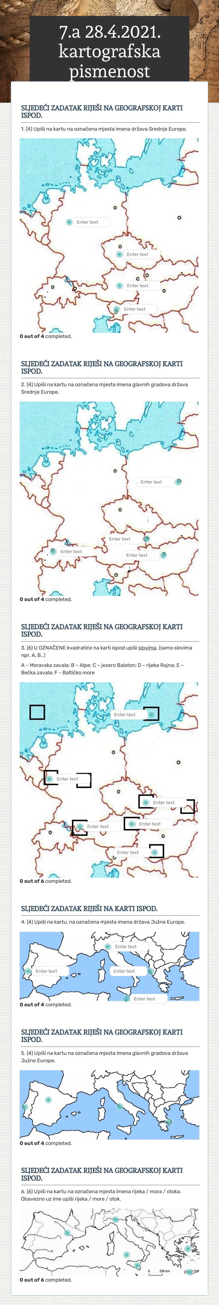 7.a 28.4.2021. kartografska pismenost worksheet preview